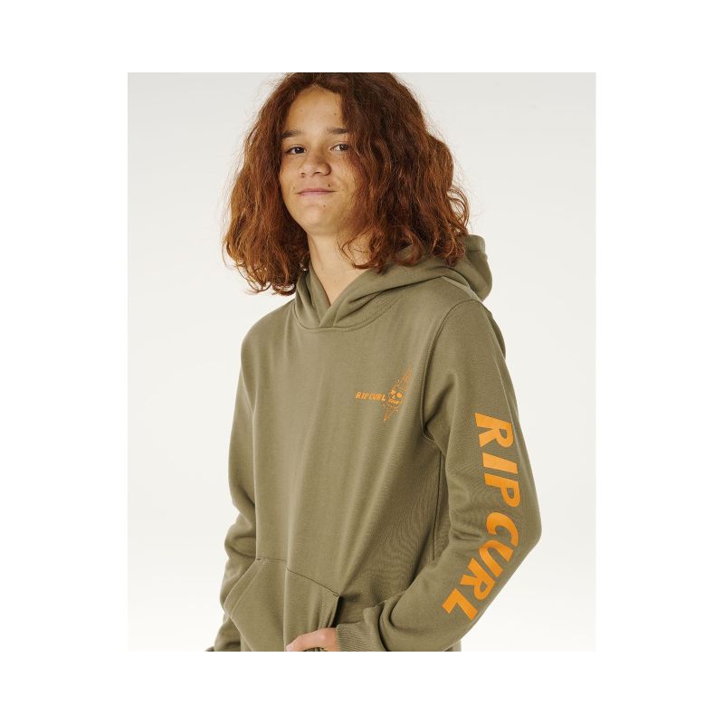 RIP CURL Eternal Shred Art Hood-Boy Green