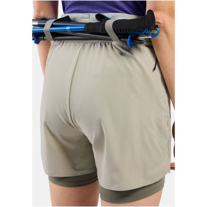 Odlo X-ALP TRAIL 5 INCH 2-in-1 Women’s Shorts, Grey
