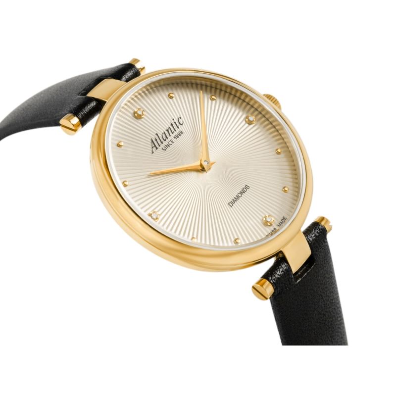 Atlantic Royal Diamonds Women's Watch 29044.45.37 + BOX Zegarki damskie/Atlantic/Na pasku Your Sports Performance