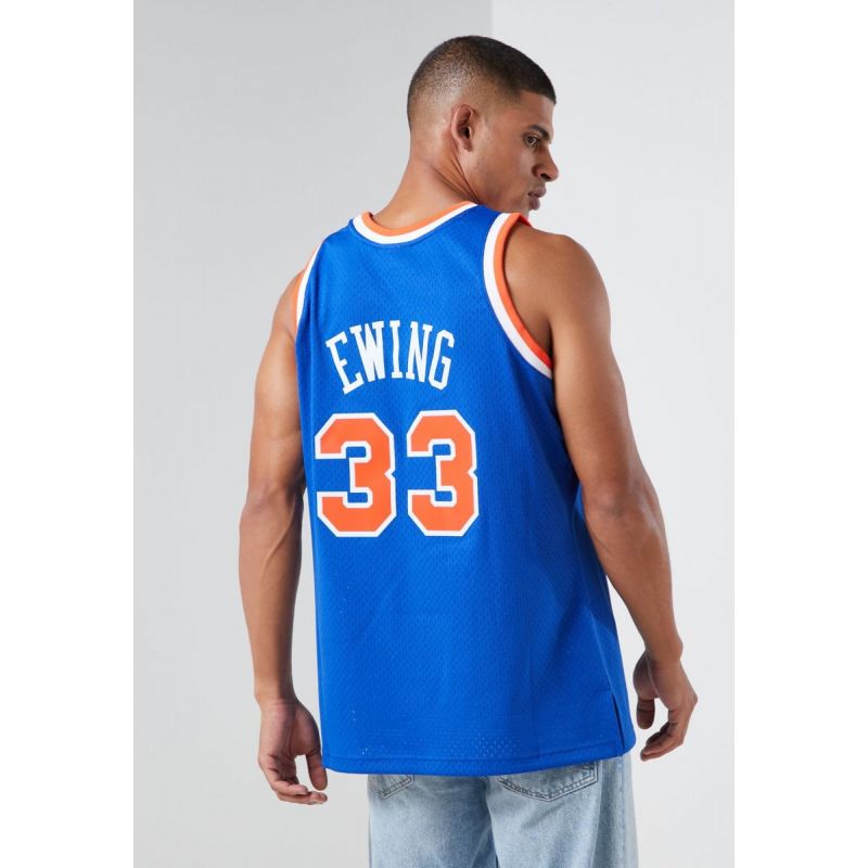 Mitchell &amp; Ness NBA Swingman New York Knicks Patric Ewing T-Shirt SMJYGS18186-NYKROYA91PEW Clothing/Lifestyle/T-shirts/Mitchell & Ness Your Sports Performance