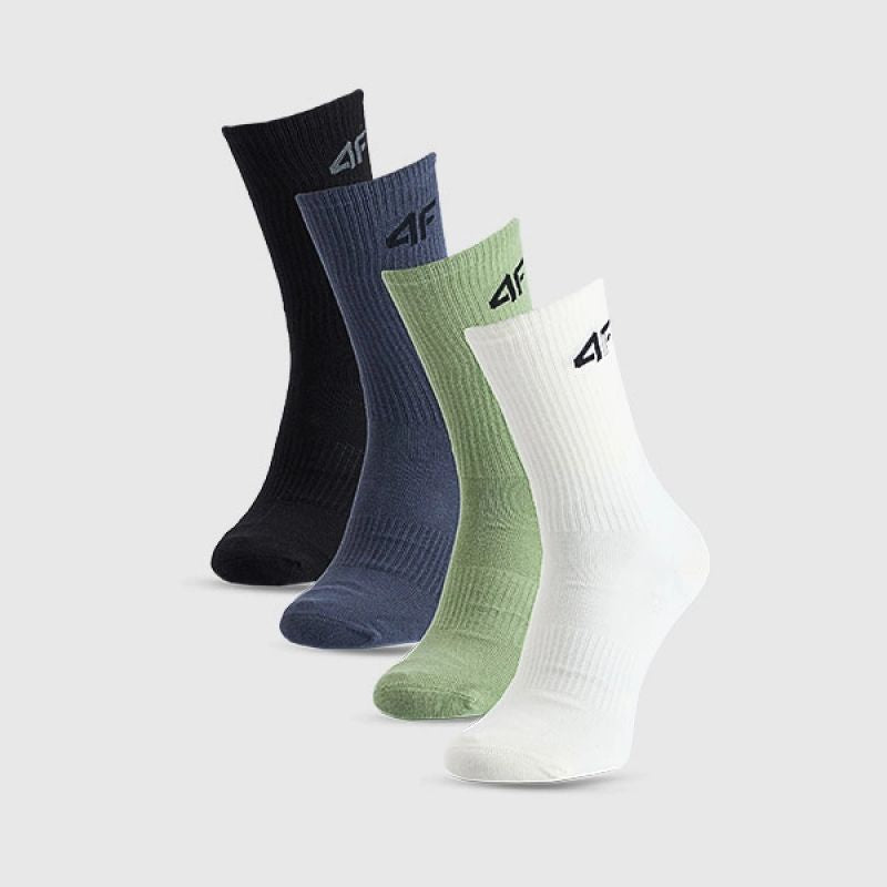 Boys' casual ankle socks (4-pack) 4F 4FJWAW25USOCM390-90S *Kategoria tymczasowa Your Sports Performance