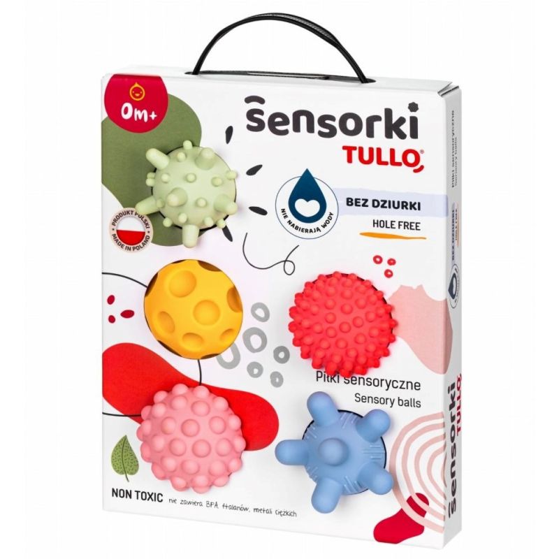 TULLO Sensory balls without holes, pastel 5 pcs. (Gry i zabawki) Edukacja i rozwój/Medyczne Your Sports Performance