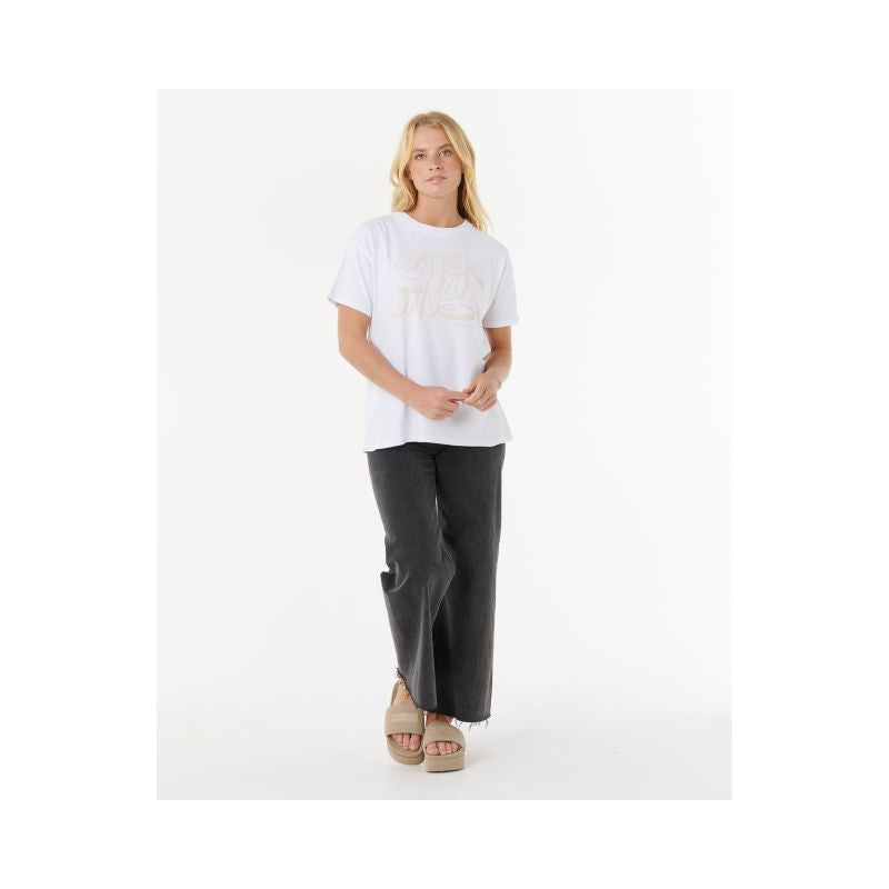 RIP CURL OCEANIC RELAXED TEE White T-Shirt