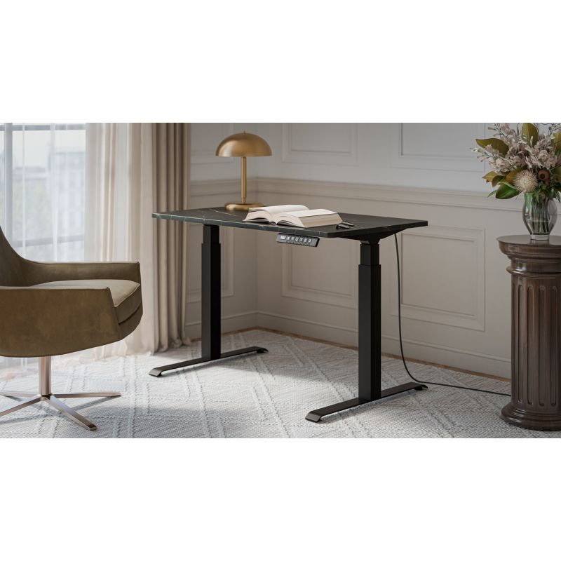 MOON desk with electric height adjustment 121x67 black/san sebas Biurka/Biurka nowoczesne Your Sports Performance