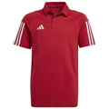adidas Tiro 23 Competition Cotton Polo T-shirt for kids red HI4715 Clothing Your Sports Performance