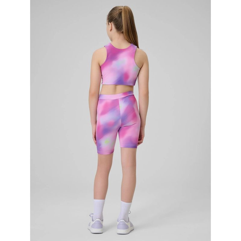 Girls' sports cycling leggings 4F 4FJRSS26TFSTF139-90A