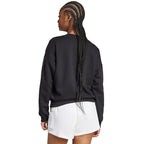 Women's adidas Animal Print 3-Stripes French Terry Sweatshirt Black JM1835 In preparation Adidas