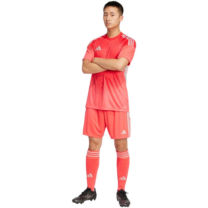 adidas Tiro 25 Competition Jersey Short Sleeve Men's Goalkeeper Shirt Red JI9717 Clothing Your Sports Performance