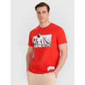 Men's regular t-shirt with volleyball print 4F 4FRAW25TTSHM3319-62S 4f