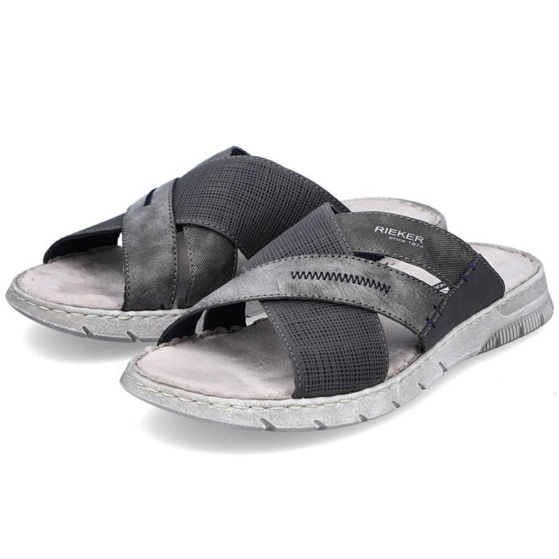 Comfortable Rieker M RKR581 gray flip-flops Footwear/Lifestyle/Rieker Your Sports Performance