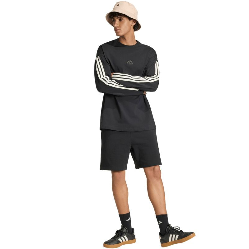 Men's adidas Kit 3-Stripes Long Sleeve T-shirt Black KF2427