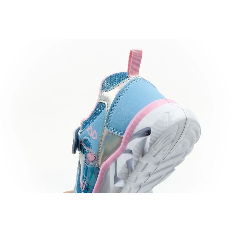 Leomil children's sports shoes sneakers Stitch light with velcro LED blue