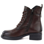 Brown Women’s Leather Ankle Boots Vinceza 86444