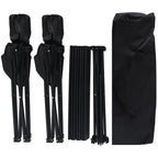 FOLDABLE TOURIST SET 3IN1 TABLE AND 2 CHAIRS BLACK ENERO CAMP Home and Garden/Garden Your Sports Performance