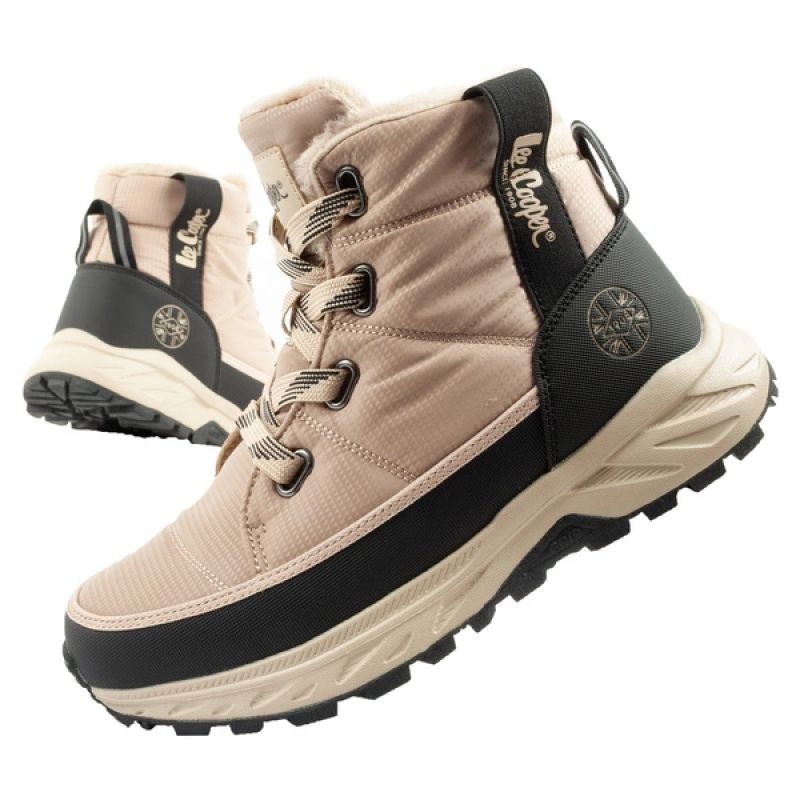 Lee Cooper women's winter hiking shoes, insulated, beige, black Lee Cooper