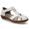Rieker M1655-61 comfortable women's sandals with velcro closure and closed toes in beige To be categorized Your Sports Performance