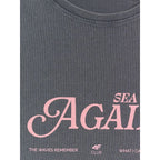 Women's slim T-shirt with print 4F 4FRAW26TTSHF4373-24S