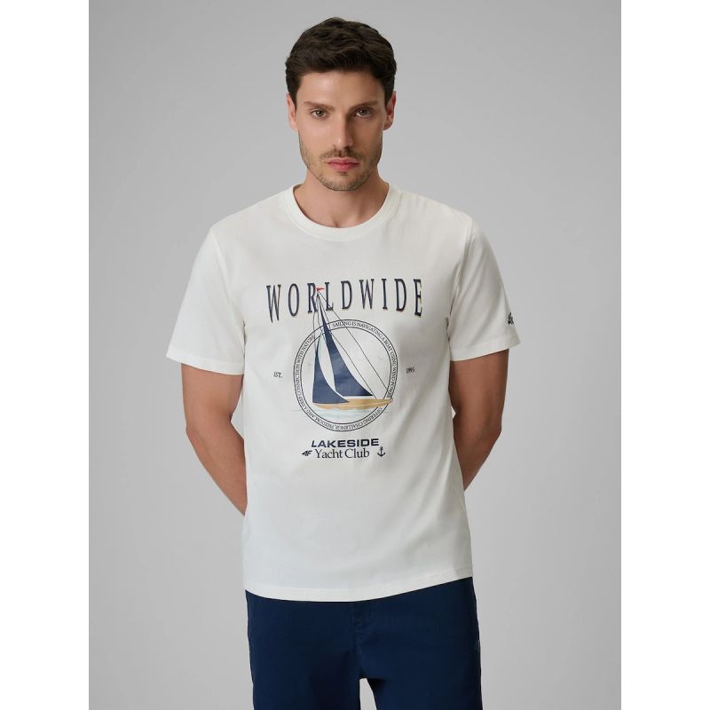 Men's regular printed T-shirt 4F 4FRSS26TTSHM3993-11S 4f
