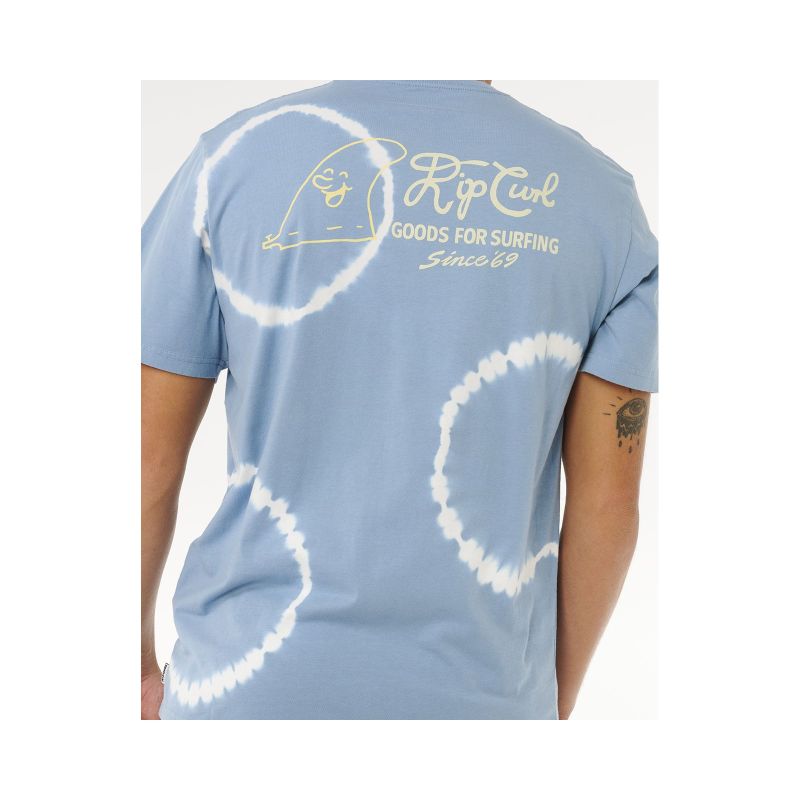 Men's RIP CURL Pacific Rinse Fin Tee Blue