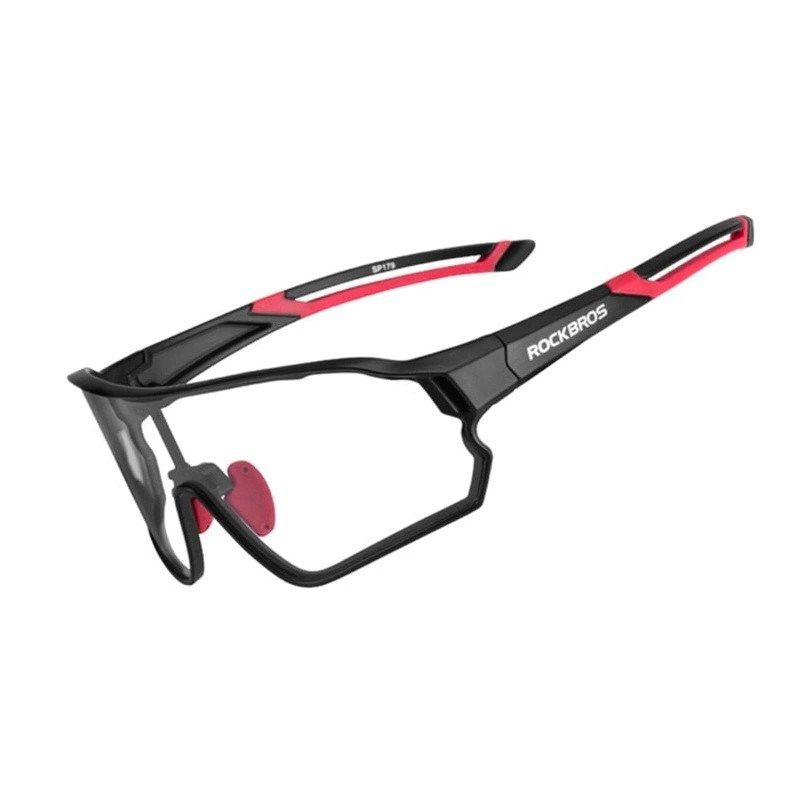 Rockbros 10135 Photochromic UV400 Cycling Glasses - Black and Red Import z Action/Rowery i akcesoria/Okulary Your Sports Performance