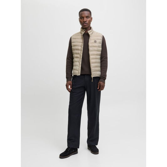 Jack&Jones men's vest JJEBRADLEY LIGHT BODYWARMER COLLAR NOO 12280973 CROCKERY In preparation Your Sports Performance