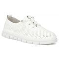 Women's leather openwork shoes, white Filippo DP7671 Footwear Your Sports Performance