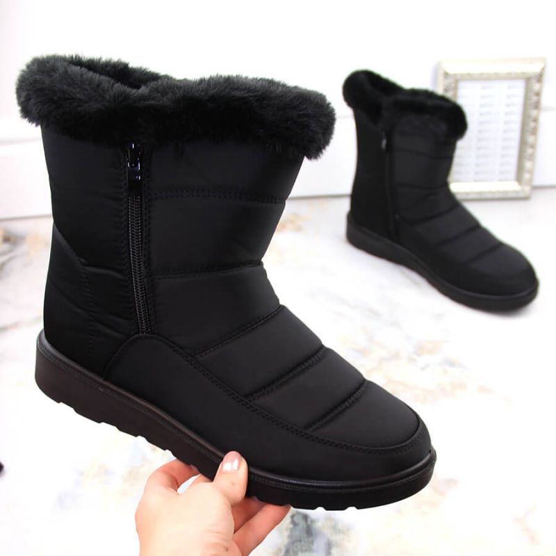 Potocki W WOL197 insulated snow boots with fur, black Footwear/Outdoor/Potocki Your Sports Performance