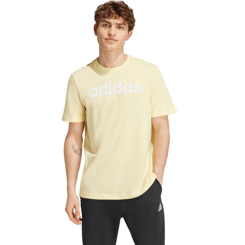 adidas Essentials Single Jersey Linear Embroidered M IZ4769 Clothing/Lifestyle/T-shirts Adidas