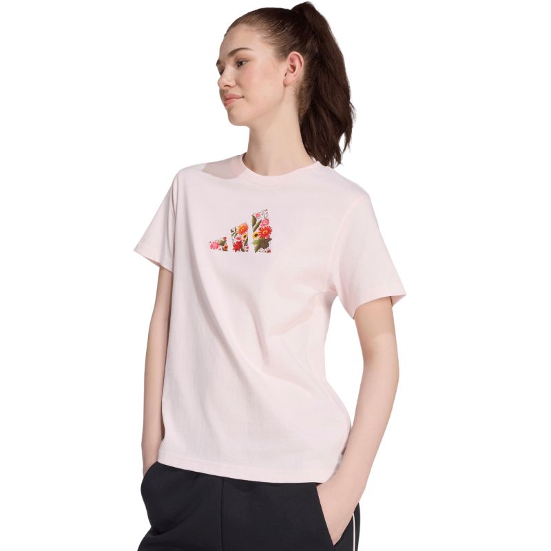 adidas Floral Regular Graphic Women's T-Shirt Light Pink KT2765