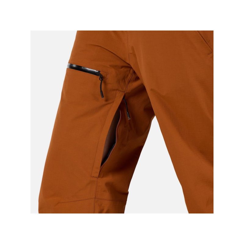 ROSSIGNOL W Outerlimits Insulated Bib Women's Ski Pants Brown