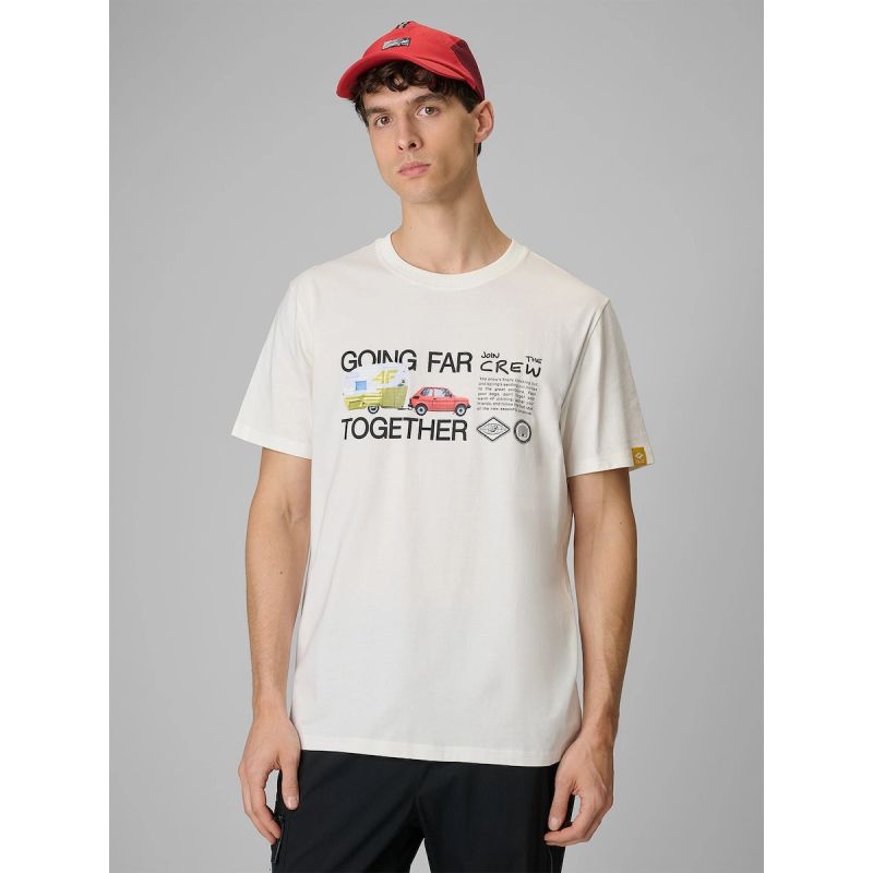 Men's regular printed T-shirt 4F 4FRSS26TTSHM3810-11S 4f