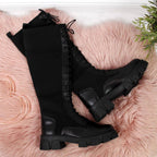 Women's black worker boots with socks Sabatina To be categorized Your Sports Performance