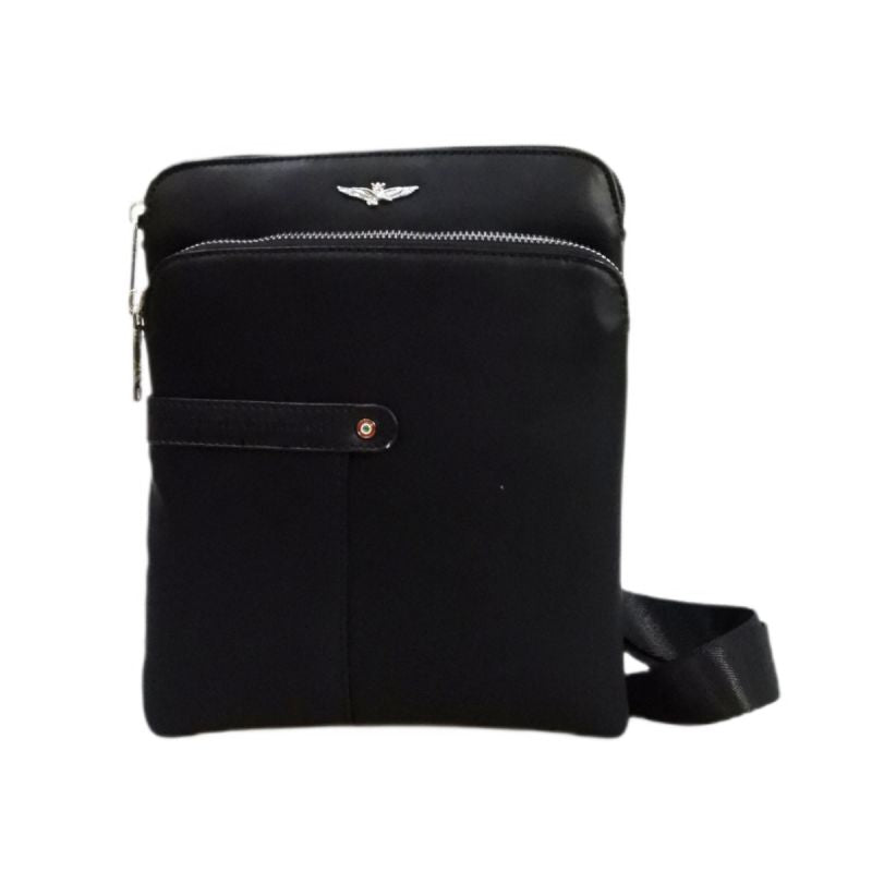 Aeronautica Militare Fly Men's Shoulder Bag Messenger Bag Black - AM-392 Akcesoria i sprzęt koszykarski/Torby i plecaki Your Sports Performance