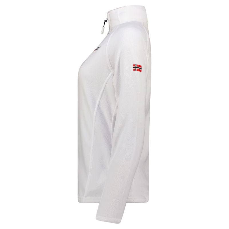 Geographical Norway TUG FZ WHITE DB LADY 268 Women’s Fleece Jacket (WA1726F/GN-WHITE)