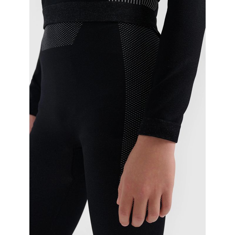Boys' Seamless Thermal Base-Layer Leggings 4F 4FJWAW26USEAM331-20S