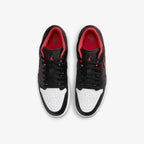 Air Jordan 1 LOW Black/Fire Red/White sports shoes - 553558-063 Obuwie/Buty do koszykówki męskie/Nike Your Sports Performance