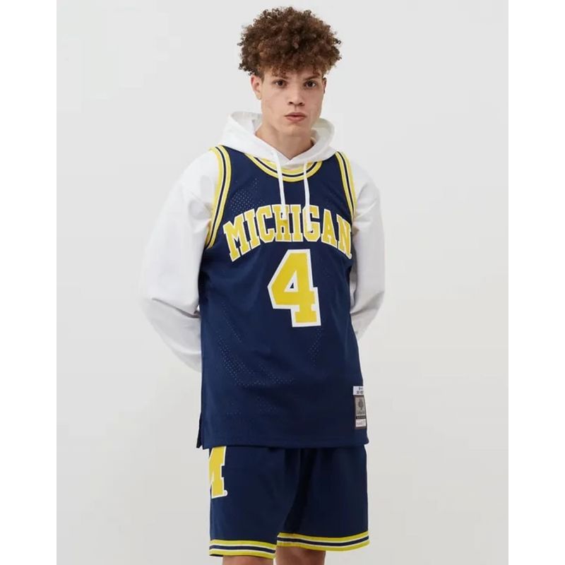Mitchell &amp; Ness NCAA Swingman Road Jersey Michigan1991 Chris Webber SMJY4437-UMI91CWEASBL Clothing/Lifestyle/T-shirts/Mitchell & Ness Your Sports Performance