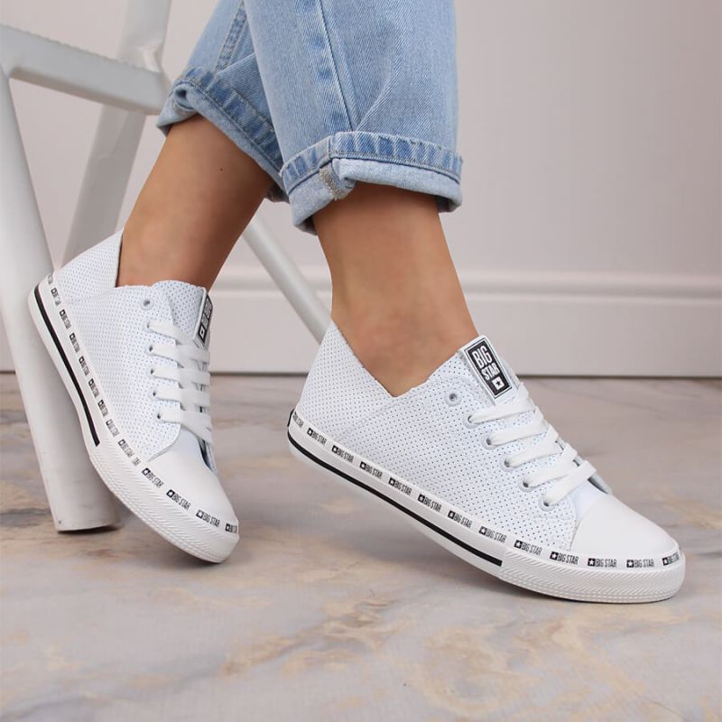 Big Star W FF274024 openwork low sneakers white Footwear/Lifestyle/Big Star Your Sports Performance