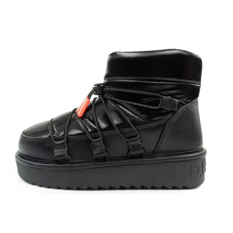 D.Franklin women's snow boots winter fashionable insulated ankle boots black D.Franklin