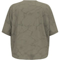 Women's Odlo ACTIVE 365 NATURAL BLEND PRINT crew-neck short-sleeve T-shirt, beige