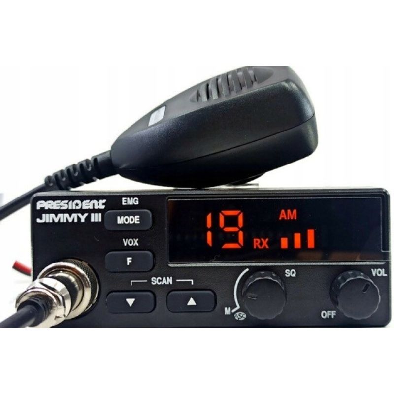 CB Radio PRESIDENT Jimmy 3 III 12V ASC 12V AM FM Elektronika i akcesoria/CB Radia Your Sports Performance