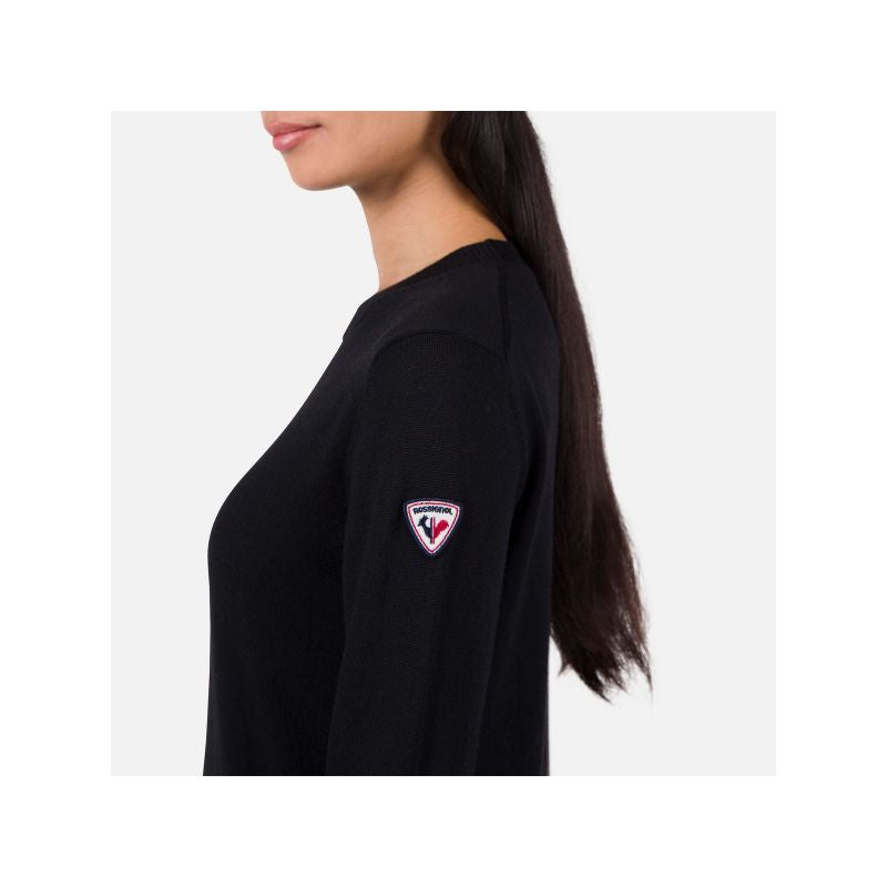 Rossignol W Corporate Crew Neck Sweater Black Rossignol