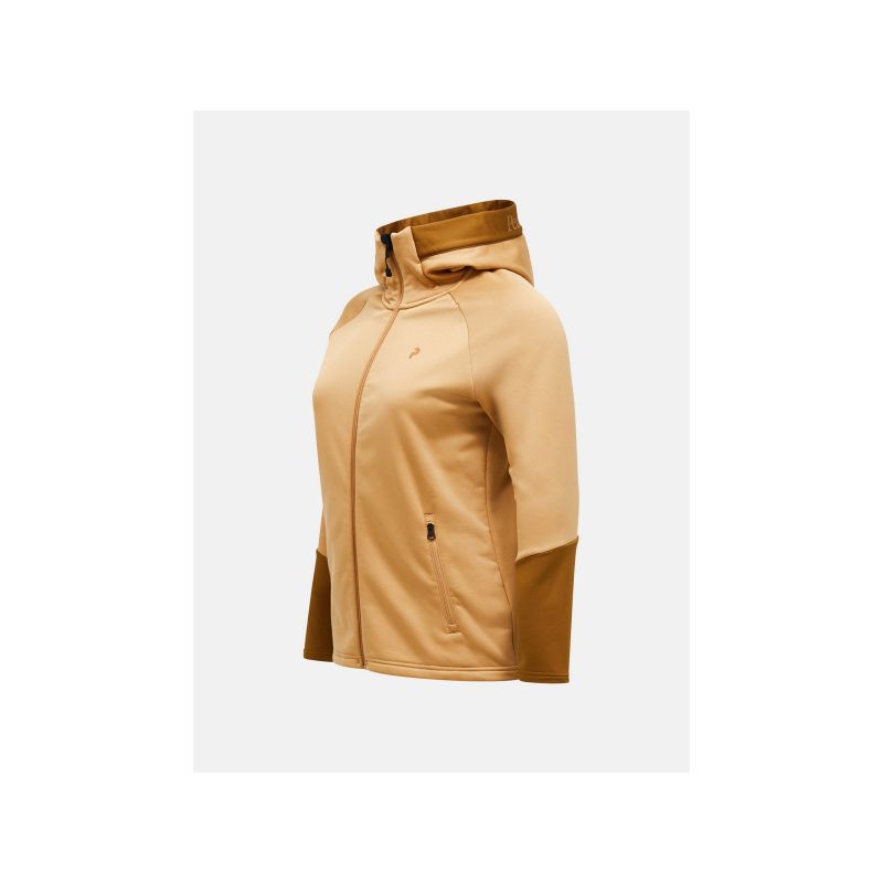 PEAK PERFORMANCE W Rider Essentials Zip Hoodie Brown