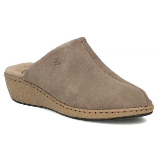 Filippo DK7567 Taupe Leather Wedge Sandals Filippo