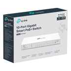 TP-Link FESTA FS310GP Network Links Managed L2/L2+ Gigabit Ethernet (10/100/1000) PoE Support 1U White Komunikacja i łączność/Switch-e Your Sports Performance