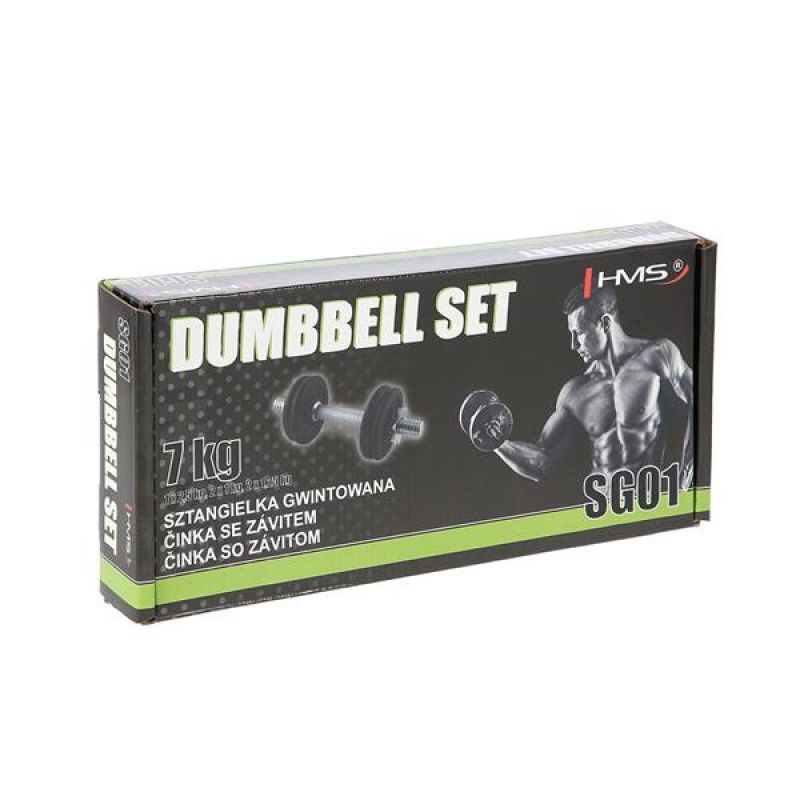 HMS SG01 threaded dumbbell 7 kg Accessories/Training equipment Your Sports Performance