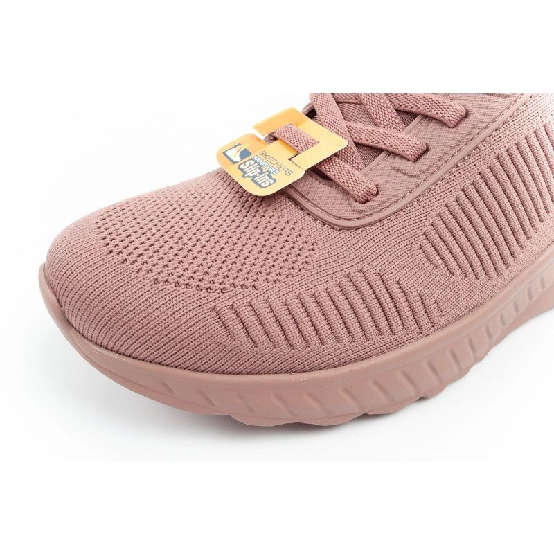 Skechers Bobs Squad-Chaos women's comfortable SLIP-INS sports shoes pink In preparation Your Sports Performance