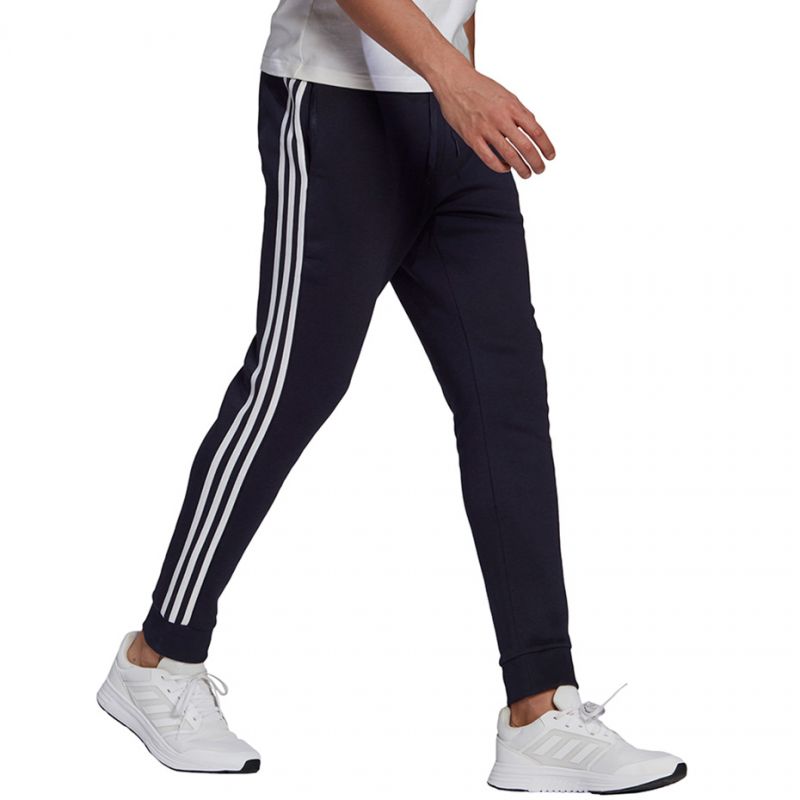 Adidas Essentials Fleece Tapered Cuff 3-Band M GK8823 pants Clothing/Lifestyle/Trousers, shorts Adidas