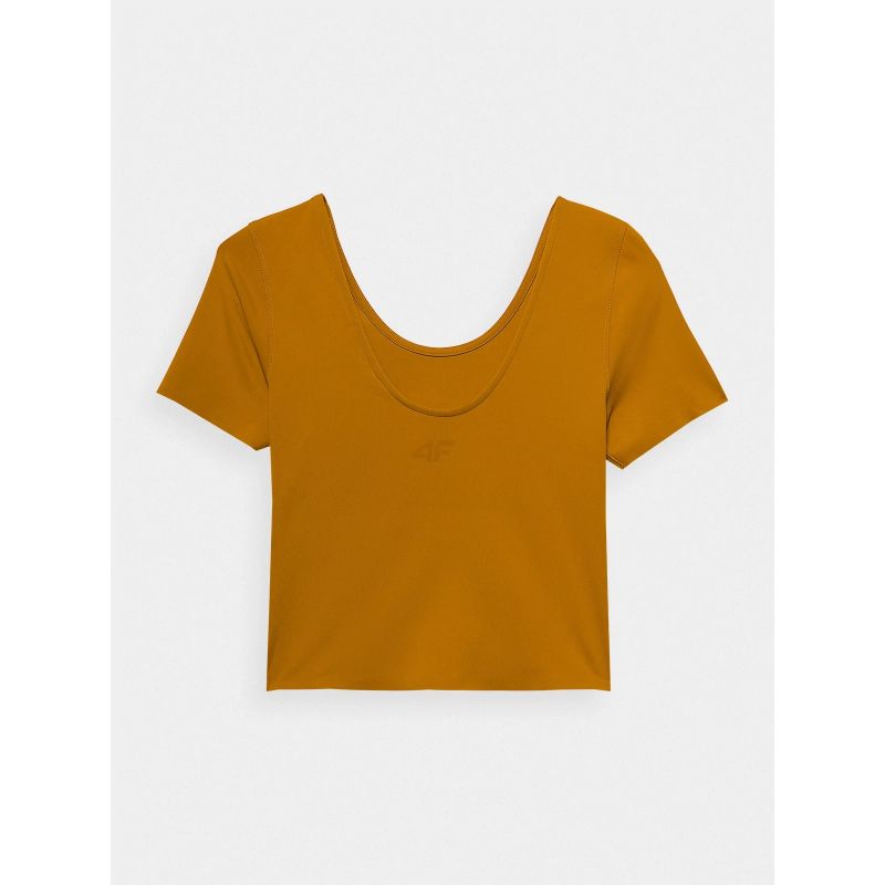 Women's quick-drying yoga crop top T-shirt 4F *Kategoria tymczasowa Your Sports Performance