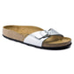 Birkenstock Madrid Birko-Flor Silver Women's Slides Regular Wide (0040411) Footwear/Lifestyle/Brinkenstock/Klapki/chodaki Birkenstock